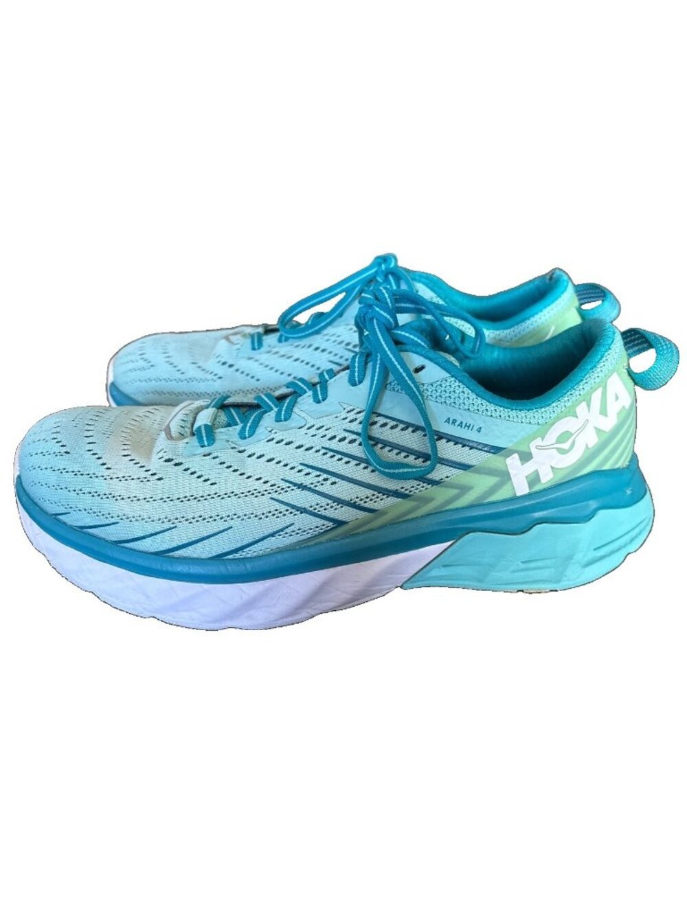 Hoka One One Women’s Arahi 4, Blue Running Shoes, Size 8